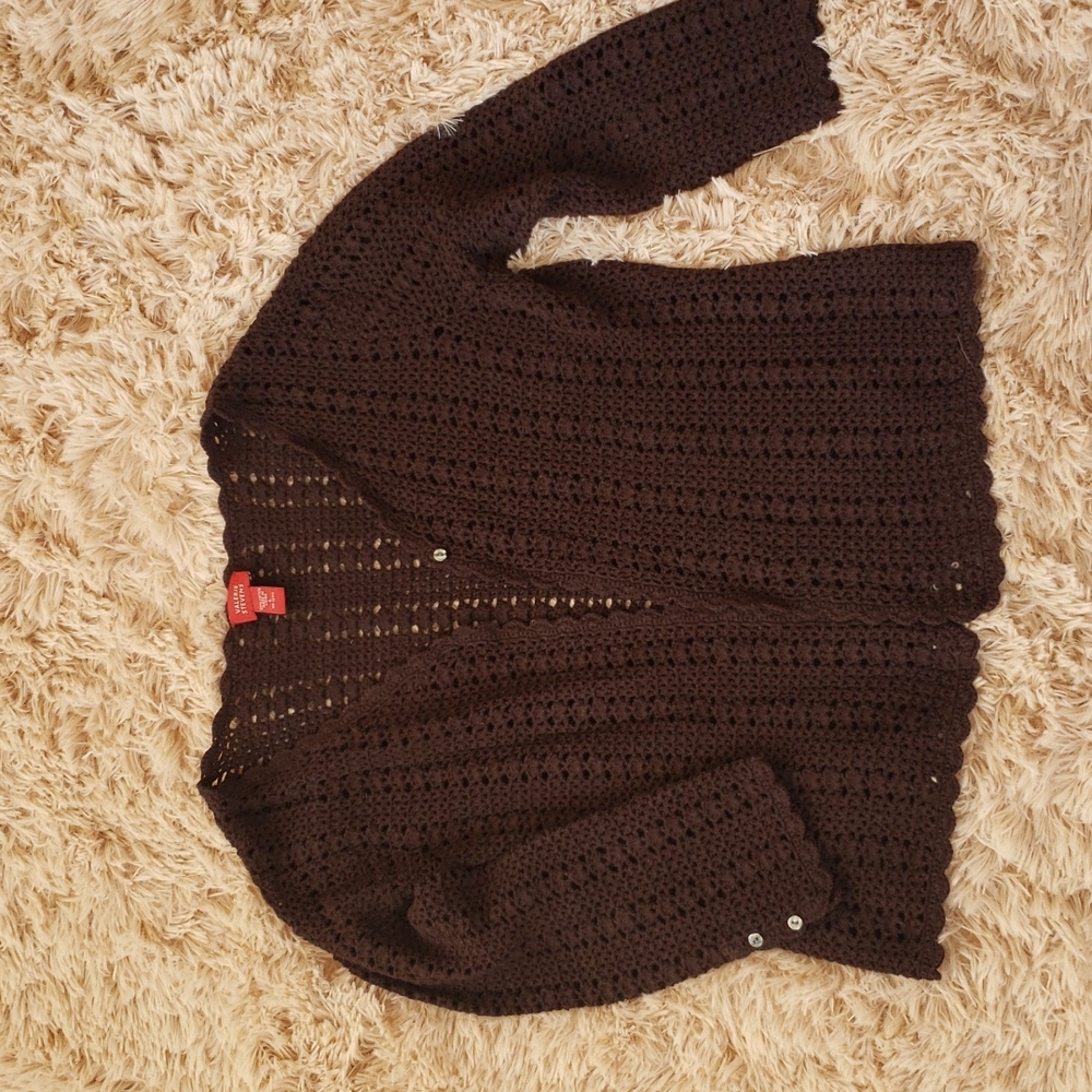 Valerie Stevens crochet knit sweater
